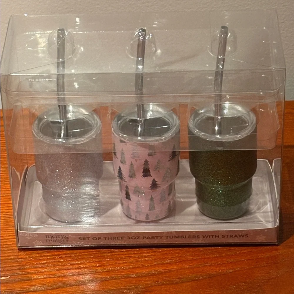 Mini Holiday Tumblers Set of 3